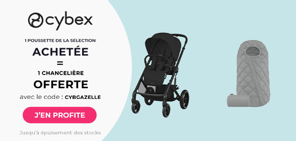 Une poussette de la sélection (Gazelle, e-Gazelle, Balios) achetée = une chancelière Snogga offerte
