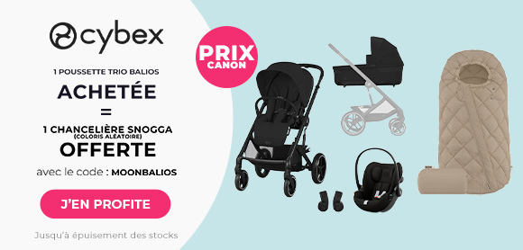 Cybex : Une Poussette trio balios Cybex = une chancelière snogga offerte (coloris aléatoire)
