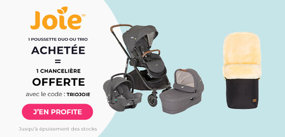 Joie : 1 pack duo ou trio acheté = 1 chancelière hiver agneau