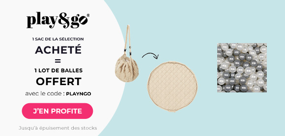 Play & Go : Un sac Play & Go de la sélection acheté = des balles de jeu argentées offertes