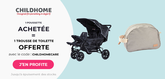 Childhome : Une poussette Childhome achetée = une trousse de toilette offerte