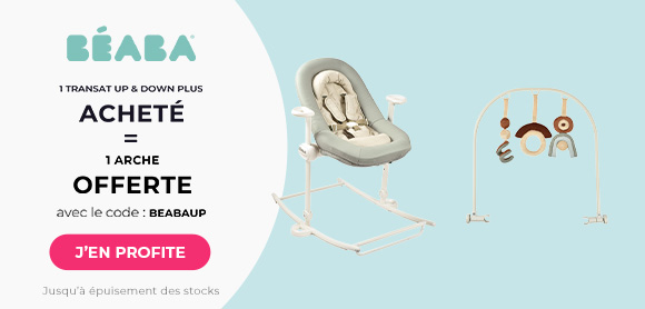 Un transat Béaba Up & Down Plus Greige acheté = une arche offerte