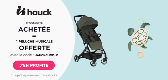 Hauck : Une poussette achetée = Un cuddle offert