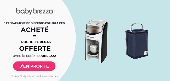 Babybrezza : Un préparateur de biberons Formula pro = Une pochette repas offerte