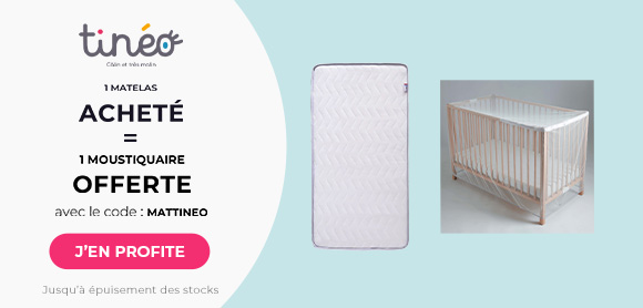 Tinéo : Un matelas acheté = Une moustiquaire de lit offerte
