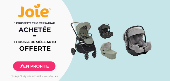 Joie : Une poussette Versatrax acheté = Une housse offerte