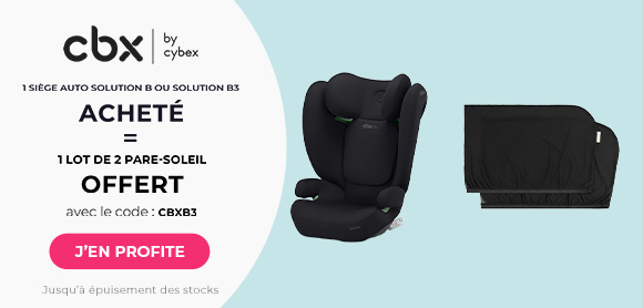 CBX : Un siège auto Solution B ou Solution B3 acheté = un lot de 2 pare-soleil offert
