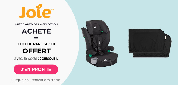 Joie : Un siège auto de la sélection acheté = Un lot de pare soleil offert