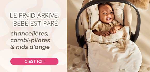 Le froid arrive, bébé est paré : chancelières, combi-pilotes & nids d'ange	