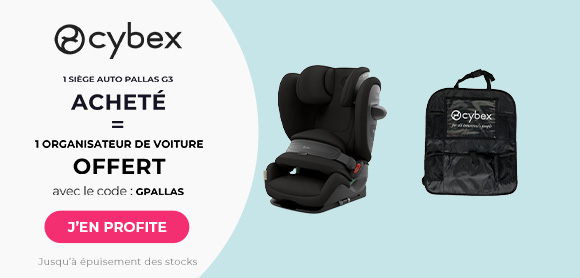 Cybex : Un siège auto Pallas G achetée = Un organisateur de voiture offert