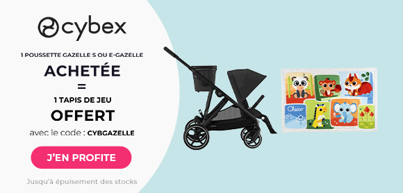 Cybex : Pour l'achat d'une poussette Gazelle ou e-Gazelle = un tapis de jeu XXL 