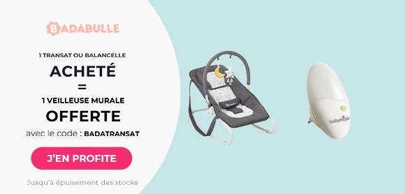 Badabulle : Pour l'achat d'un transat ou d'une balancelle = une veilleuse murale offerte