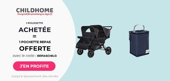 Childhome : Une poussette achetée = une pochette repas isotherme