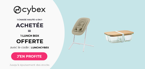 Cybex : Une chaise haute 4 en 1 achetée = une lunch box offerte
