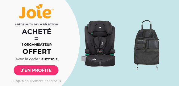 Joie : Un siège auto de la sélection acheté = 1 organisateur de voiture offert