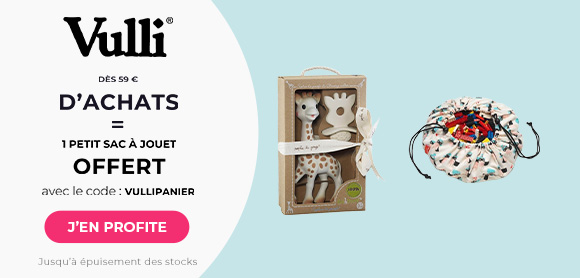 Vulli : Dès 59&euro; recevez un panier de rangement à jouets en cadeau