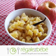 Recette Compote De Pomme Vanillee Pour Bebe Des 9 Mois